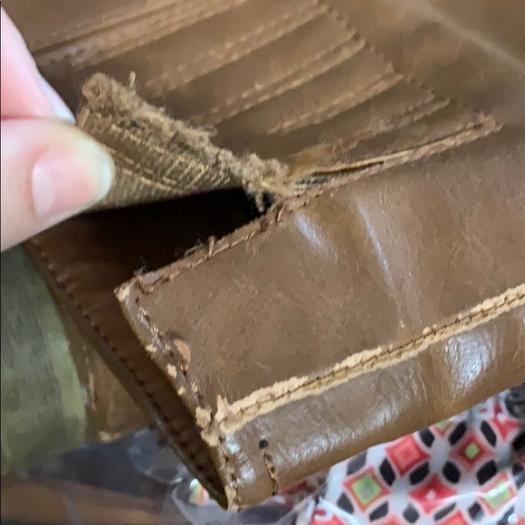 JustFab Knee High Boots Brown Faux Leather - Picture 6 of 8